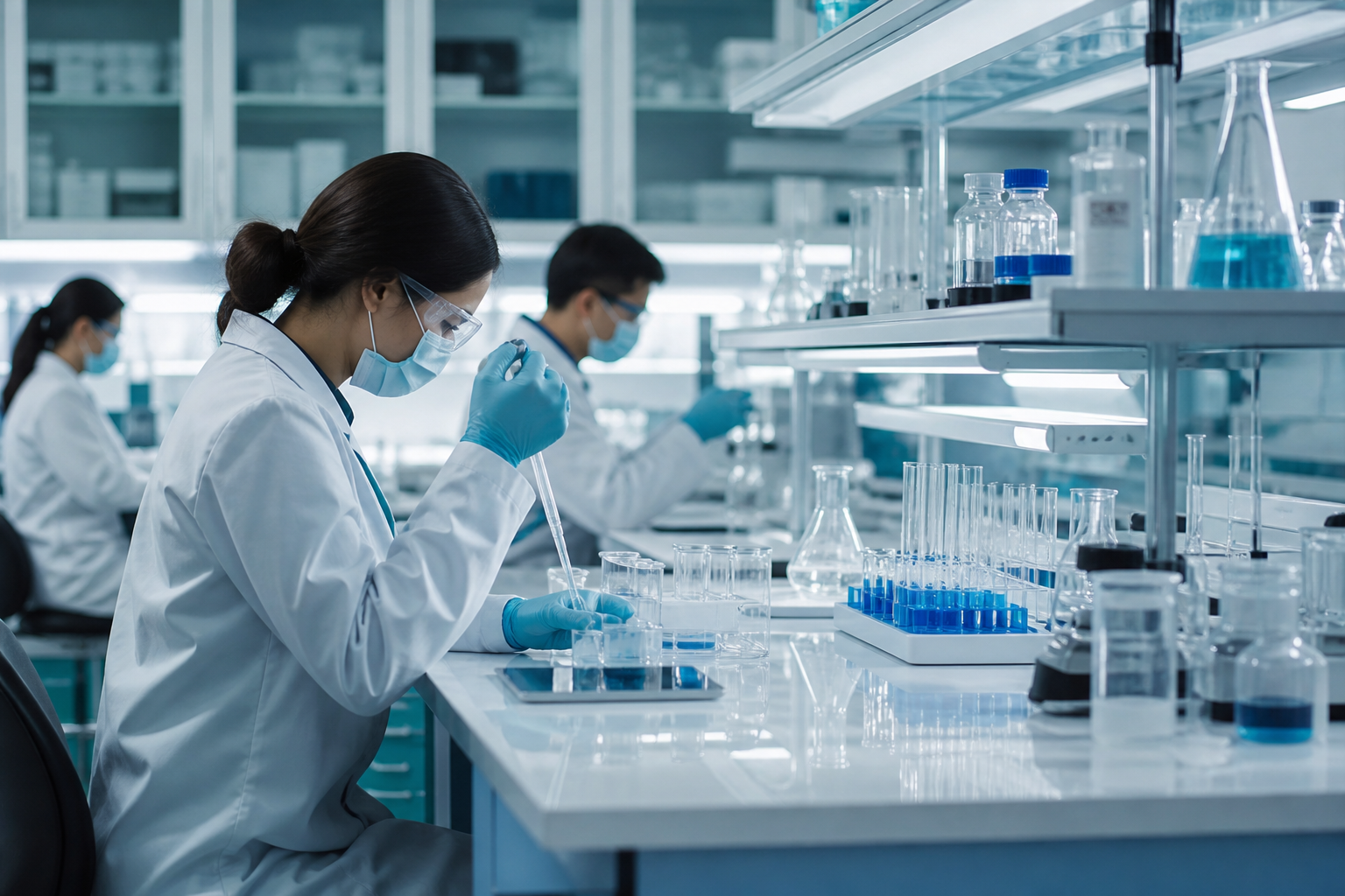 Pharmaceutical laboratory environment